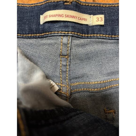 Levi’s 311 shaping skinny capri denim blue jeans everyday casual comfortable - Picture 3 of 9